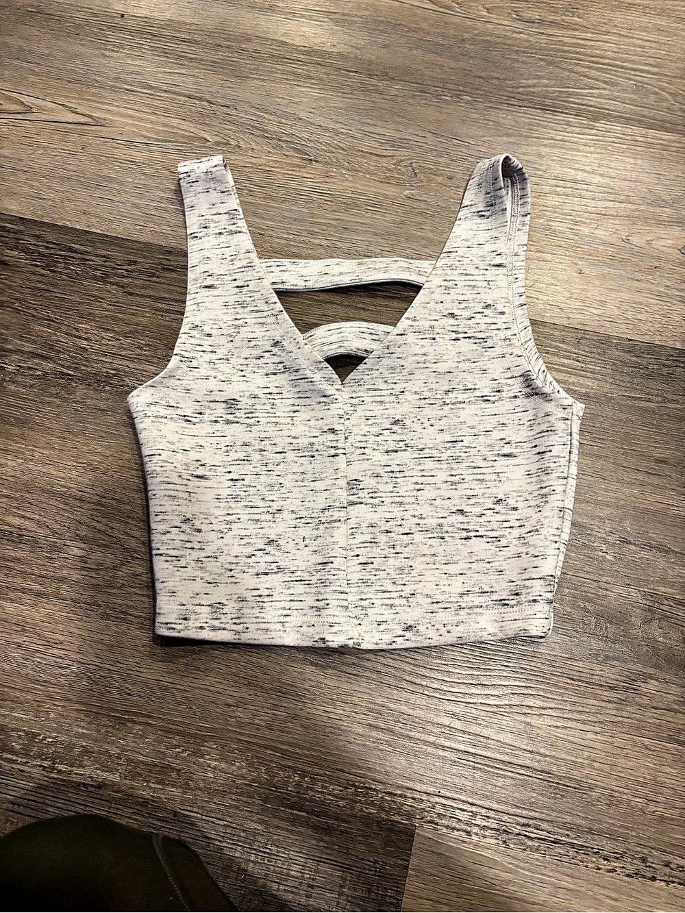 Hollister Speckled Cutout Crop Top